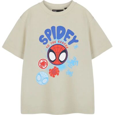 Marvel Spiderman x Spidey and His Amazing Friends Boys Short Sleeve T-Shirt Marvel Spiderman x Spidey and His Amazing Friends Boys Short Sleeve T-Shirt