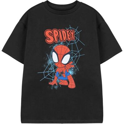 Spidey and His Amazing Friends Black Boys T-Shirt - Short Sleeve Marvel Adventure Spidey and His Amazing Friends Black Boys T-Shirt - Short Sleeve Marvel Adventure