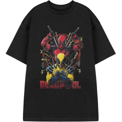 Vanilla Underground Marvel x Deadpool Men’s Black Short Sleeve T-Shirt Vanilla Underground Marvel x Deadpool Men’s Black Short Sleeve T-Shirt