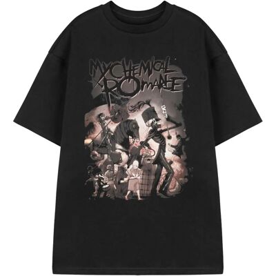 T-shirt noir à manches courtes de My Chemical Romance - The Black Parade - Publicité T-shirt noir à manches courtes de My Chemical Romance - The Black Parade - Publicité