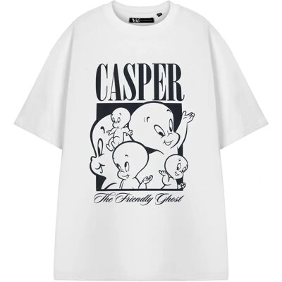 T-shirt Unisexe Blanc Petit Casper - Personnage de Dessin Animé T-shirt Unisexe Blanc Petit Casper - Personnage de Dessin Animé