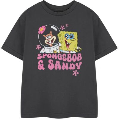 SpongeBob SquarePants Grey Kids T-Shirt - Cartoon Series SpongeBob SquarePants Grey Kids T-Shirt - Cartoon Series