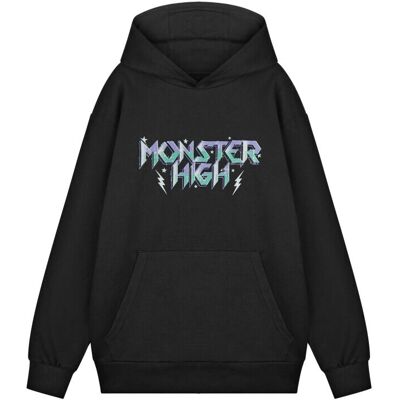 Sweat à capuche Monster High - Haute Tension Petite - Sweatshirt noir pour femmes Sweat à capuche Monster High - Haute Tension Petite - Sweatshirt noir pour femmes