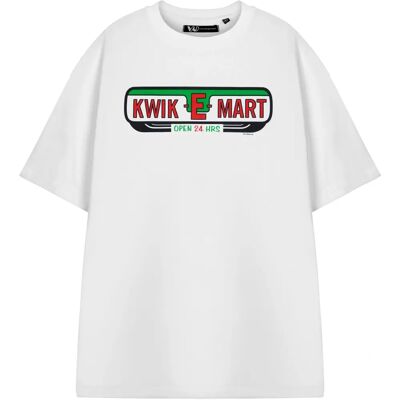 The Simpsons White Kwik-E-Mart Short Sleeve T-Shirt - T-Shirt The Simpsons White Kwik-E-Mart Short Sleeve T-Shirt - T-Shirt