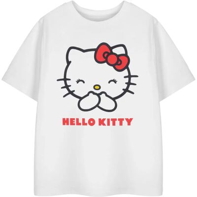 Hello Kitty Girls White Short Sleeve T-Shirt - T-Shirt Hello Kitty Girls White Short Sleeve T-Shirt - T-Shirt
