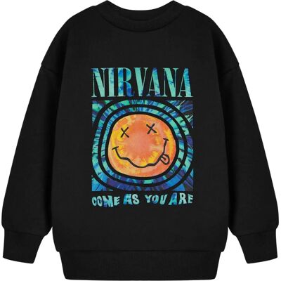 Nirvana Kids Black Sweatshirt - Come As You Are - Unisex Nirvana Kids Black Sweatshirt - Come As You Are - Unisex