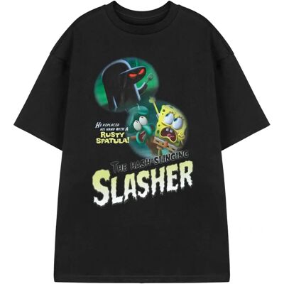 SpongeBob SquarePants Black Hash-Slinging Slasher Unisex T-Shirt SpongeBob SquarePants Black Hash-Slinging Slasher Unisex T-Shirt