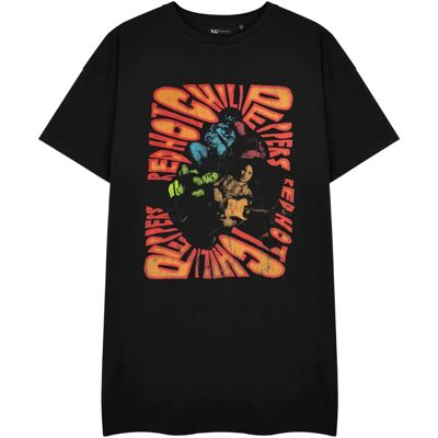 Red Hot Chili Peppers Black Short Sleeve T-Shirt Dress - Clothing Red Hot Chili Peppers Black Short Sleeve T-Shirt Dress - Clothing