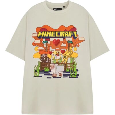 Vanilla Underground Minecraft Light Beige Unisex T-Shirt - Casual Wear Vanilla Underground Minecraft Light Beige Unisex T-Shirt - Casual Wear
