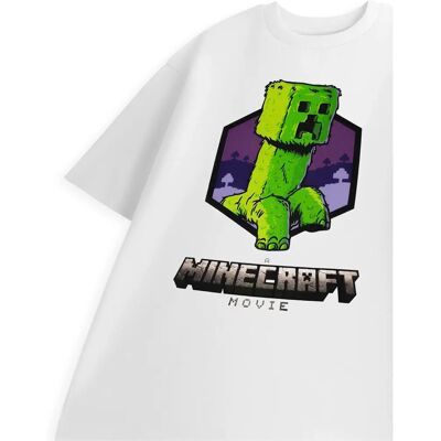 Vanilla Underground Minecraft Mens White Creeper Short Sleeve T-Shirt - T-shirt Vanilla Underground Minecraft Mens White Creeper Short Sleeve T-Shirt - T-shirt