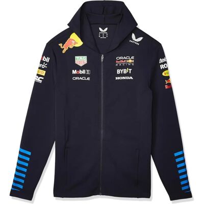 Castore 2024 Red Bull Racing Team Kapuzenpullover mit durchgehendem Reißverschluss - Night Sky Navy XL Castore 2024 Red Bull Racing Team Kapuzenpullover mit durchgehendem Reißverschluss - Night Sky Navy XL