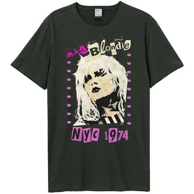Amplified Unisex NYC 1974 Blondie T-Shirt Charcoal XS - T-Shirt Amplified Unisex NYC 1974 Blondie T-Shirt Charcoal XS - T-Shirt