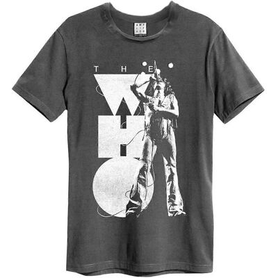 Amplified Charcoal Unisex Roger T-Shirt - The Who Amplified Charcoal Unisex Roger T-Shirt - The Who