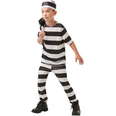 Rubies - Prisoner Costume - Musta/Valkoinen - L - Puku Rubies - Prisoner Costume - Musta/Valkoinen - L - Puku