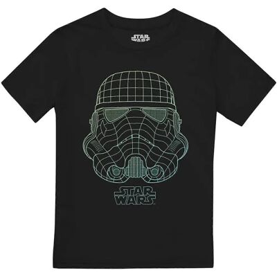 Star Wars Jongens Trooper Raster T-Shirt - Zwart Star Wars Jongens Trooper Raster T-Shirt - Zwart