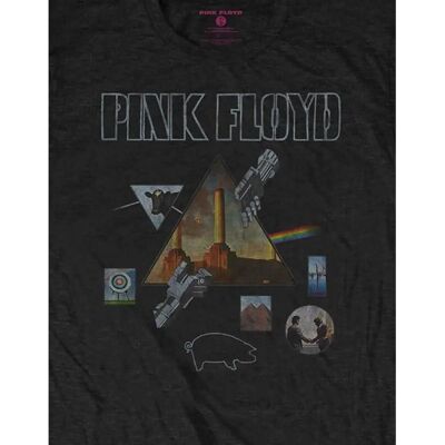 Pink Floyd Maglietta Unisex Adulto Montaggio - Maglietta Pink Floyd Maglietta Unisex Adulto Montaggio - Maglietta
