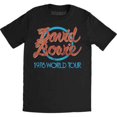 David Bowie 1978 World Tour Black T-Shirt - Unisex David Bowie 1978 World Tour Black T-Shirt - Unisex