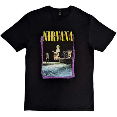 T-Shirt Unisex Nirvana Salto di Palco - T-Shirt T-Shirt Unisex Nirvana Salto di Palco - T-Shirt