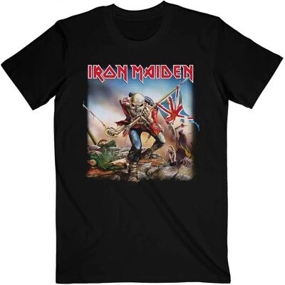 Iron Maiden Trooper T-Shirt - Unisex Adult Black Iron Maiden Trooper T-Shirt - Unisex Adult Black
