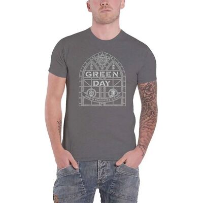 Green Day Unisex Stained Glass T-Shirt - Casual Wear Green Day Unisex Stained Glass T-Shirt - Casual Wear