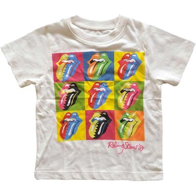Rolling Stones White Two Tone Logo T-Shirt - Unisex Rolling Stones White Two Tone Logo T-Shirt - Unisex