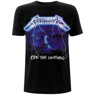 Metallica Ride The Lightning Back Print T-Shirt - T-Shirt Metallica Ride The Lightning Back Print T-Shirt - T-Shirt