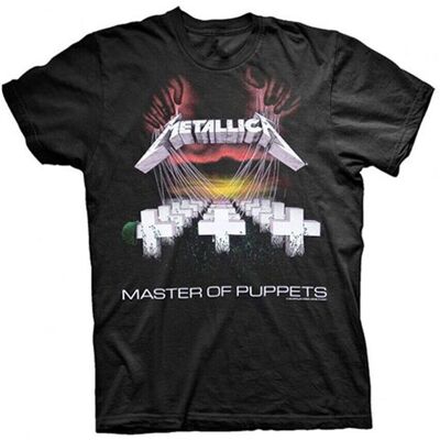 Metallica Master Of Puppets Unisex Black T-Shirt - T-Shirt Metallica Master Of Puppets Unisex Black T-Shirt - T-Shirt