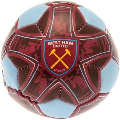 West Ham United FC - Soft Mini Football - Burgundy/Sky Blue West Ham United FC - Soft Mini Football - Burgundy/Sky Blue
