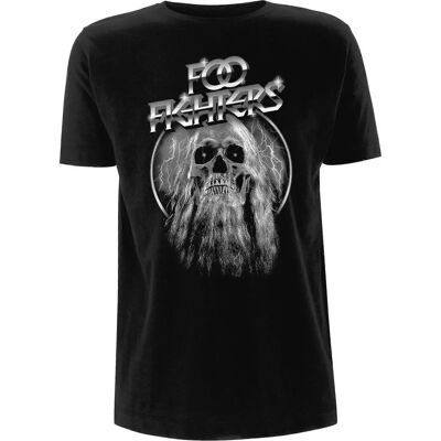 T-shirt Teschio con Barba Foo Fighters - T-shirt T-shirt Teschio con Barba Foo Fighters - T-shirt