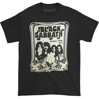 Black Sabbath Unisex Adult World Tour 1978 T-Shirt - T-Shirt Black Sabbath Unisex Adult World Tour 1978 T-Shirt - T-Shirt