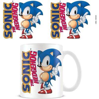 Sonic - Classic Gaming Icon Mug - White/Blue - 325ml - Mug Sonic - Classic Gaming Icon Mug - White/Blue - 325ml - Mug