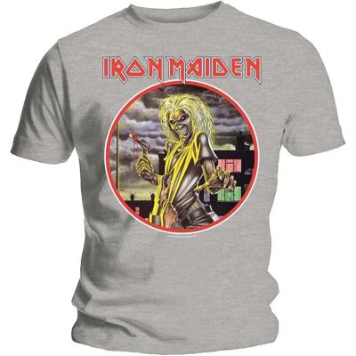 Iron Maiden Killers Circle Heather Grey S T-Shirt - Unisex Adult Iron Maiden Killers Circle Heather Grey S T-Shirt - Unisex Adult