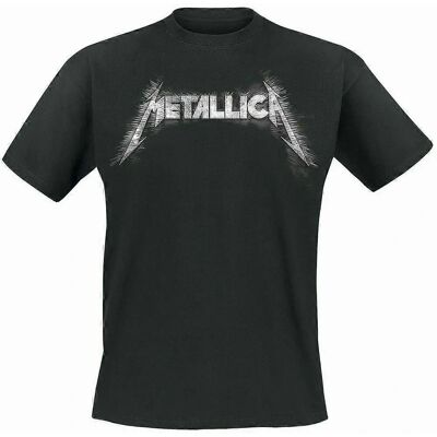 Metallica Black Crew Neck T-Shirt - Unisex Adult Metallica Black Crew Neck T-Shirt - Unisex Adult