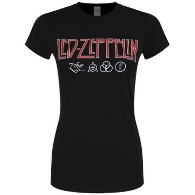 Led Zeppelin Black Logo T-Shirt - T-Shirt Led Zeppelin Black Logo T-Shirt - T-Shirt