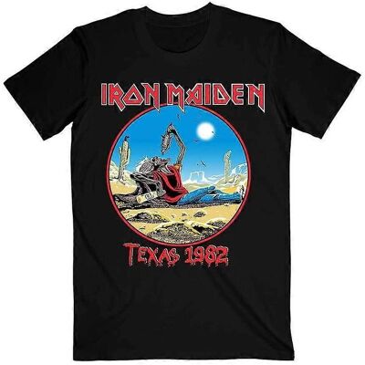 Iron Maiden Black S Unisex T-Shirt - The Beast Tames Texas Iron Maiden Black S Unisex T-Shirt - The Beast Tames Texas