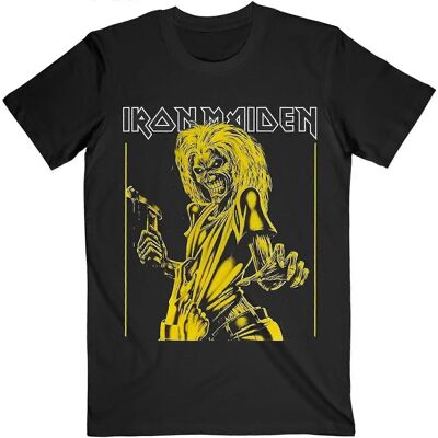 Iron Maiden Unisex M Maglietta Flyer Nera/Gialla Iron Maiden Unisex M Maglietta Flyer Nera/Gialla
