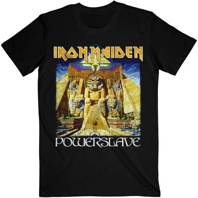 Iron Maiden Powerslave Black T-Shirt - Unisex Tour Tee Iron Maiden Powerslave Black T-Shirt - Unisex Tour Tee