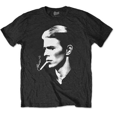 David Bowie Unisex Smoke T-Shirt - Black - L - T-Shirt David Bowie Unisex Smoke T-Shirt - Black - L - T-Shirt
