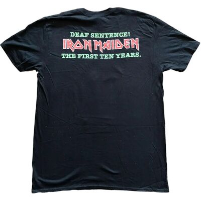 Maglietta Nera Iron Maiden - Unisex Adulto Frase per Sordi Maglietta Nera Iron Maiden - Unisex Adulto Frase per Sordi