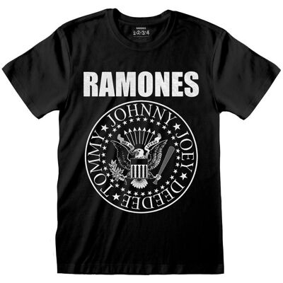 Ramones Unisex Adult Presidential Seal T-Shirt - Black - T-Shirt Ramones Unisex Adult Presidential Seal T-Shirt - Black - T-Shirt