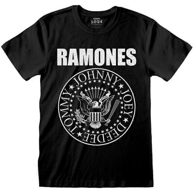 Ramones Black Presidential Seal T-Shirt - T-Shirt Ramones Black Presidential Seal T-Shirt - T-Shirt