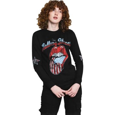 Rolling Stones Maglietta a maniche lunghe nera - Tour USA 78 unisex Rolling Stones Maglietta a maniche lunghe nera - Tour USA 78 unisex