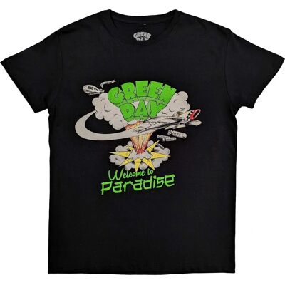 Green Day Model Welcome To Paradise T-Shirt Black L - T-Shirt Green Day Model Welcome To Paradise T-Shirt Black L - T-Shirt