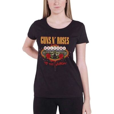 Guns N' Roses Women’s Welcome to the Jungle T-Shirt - T-Shirt Guns N' Roses Women’s Welcome to the Jungle T-Shirt - T-Shirt
