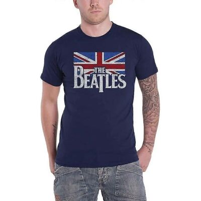 Maglietta unisex The Beatles Blu Navy S - Abbigliamento Maglietta unisex The Beatles Blu Navy S - Abbigliamento