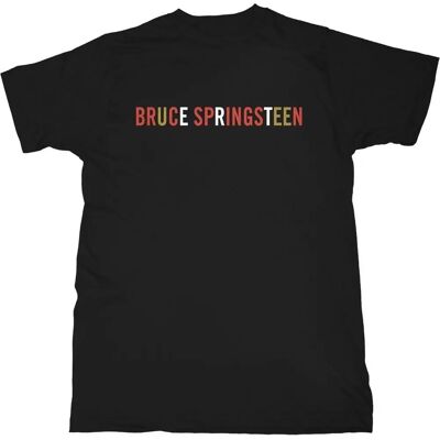Bruce Springsteen Black Logo T-Shirt - Unisex Adult Clothing Bruce Springsteen Black Logo T-Shirt - Unisex Adult Clothing