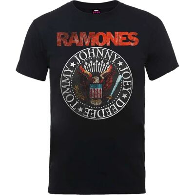 Ramones Sigillo Aquila Vintage T-Shirt - T-Shirt Ramones Sigillo Aquila Vintage T-Shirt - T-Shirt
