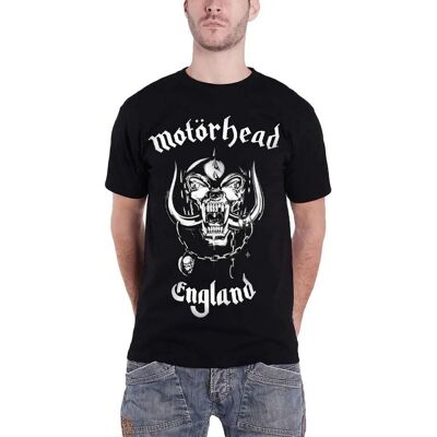 Motorhead Unisex England Back Print T-Shirt - T-Shirt Motorhead Unisex England Back Print T-Shirt - T-Shirt