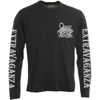 Queen Unisex Adult Extravaganza Maglietta a Maniche Lunghe Stampata - Maglietta Queen Unisex Adult Extravaganza Maglietta a Maniche Lunghe Stampata - Maglietta