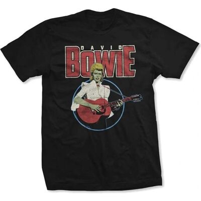 T-Shirt Nero Collo Rotondo David Bowie L - Unisex T-Shirt Nero Collo Rotondo David Bowie L - Unisex